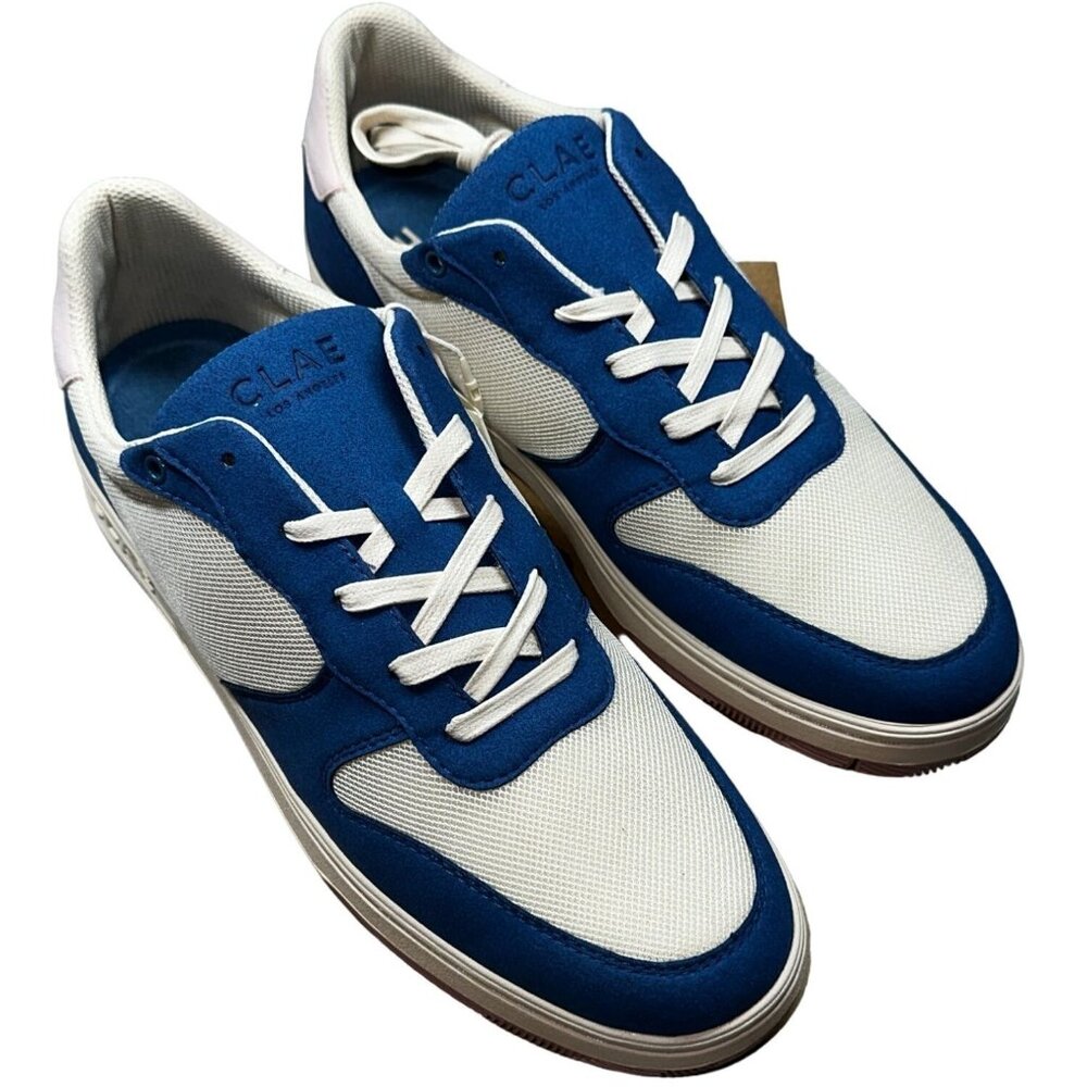 Clae Malone Blue White Lite Sneakers NEW